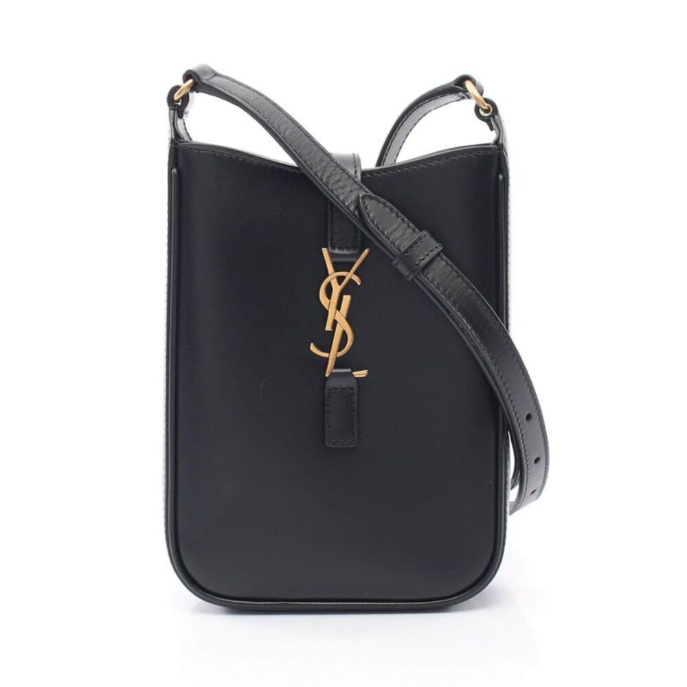 Saint Laurent Paris LE 5 A 7 Mini Vertical Leather Shoulder Bag